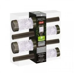 Smart Solar Montana Solar Lights 4 Pack - Stainless Steel -Garden Furniture 39353 11963