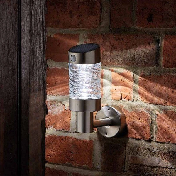 Smart Solar PIR Wave Wall Light 1 Smart Solar PIR Wave Wall Light