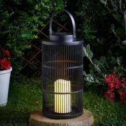 Smart Solar Urbane Lantern Large - Black