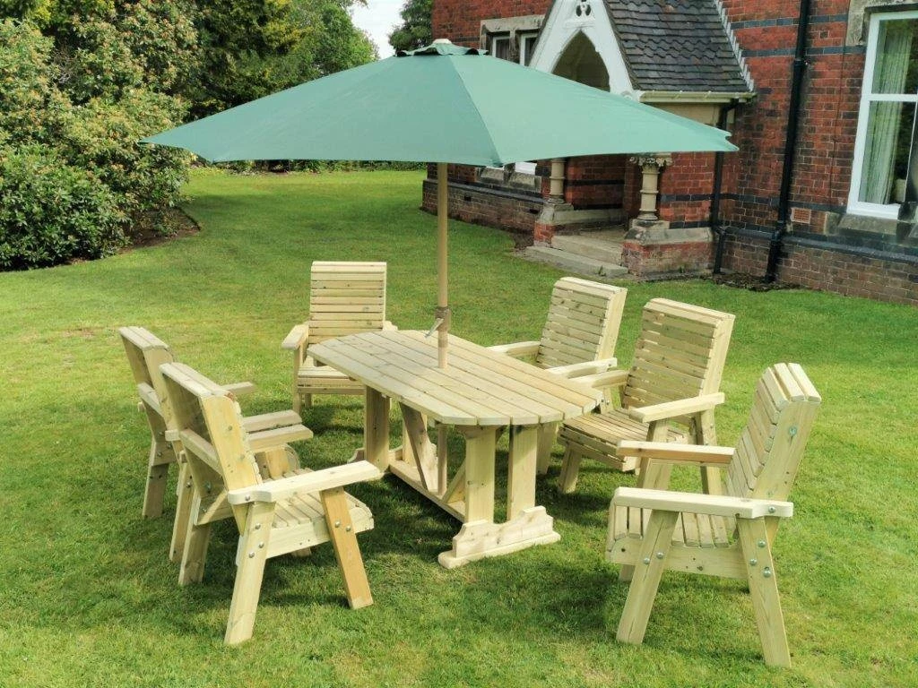 Churnet Valley Ergo 6 Seat Table Set - 6 X Chairs 2 Churnet Valley Ergo 6 Seat Table Set - 6 X Chairs - Image 2