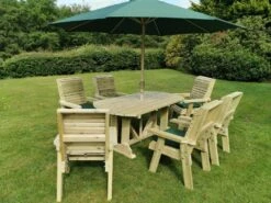 Churnet Valley Ergo 6 Seat Table Set - 6 X Chairs 6 Churnet Valley Ergo 6 Seat Table Set - 6 X Chairs -Garden Furniture 46799 2532