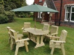 Churnet Valley Ergo 6 Seat Table Set - 6 X Chairs 7 Churnet Valley Ergo 6 Seat Table Set - 6 X Chairs -Garden Furniture 46799 2533