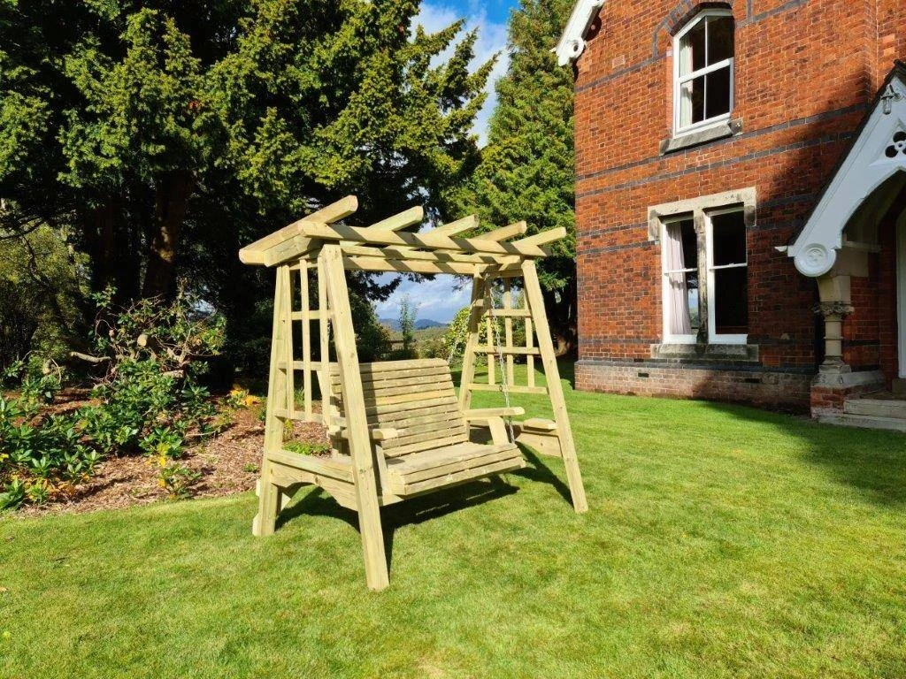Churnet Valley Pergola Swing 2 Seater 1 Churnet Valley Pergola Swing 2 Seater