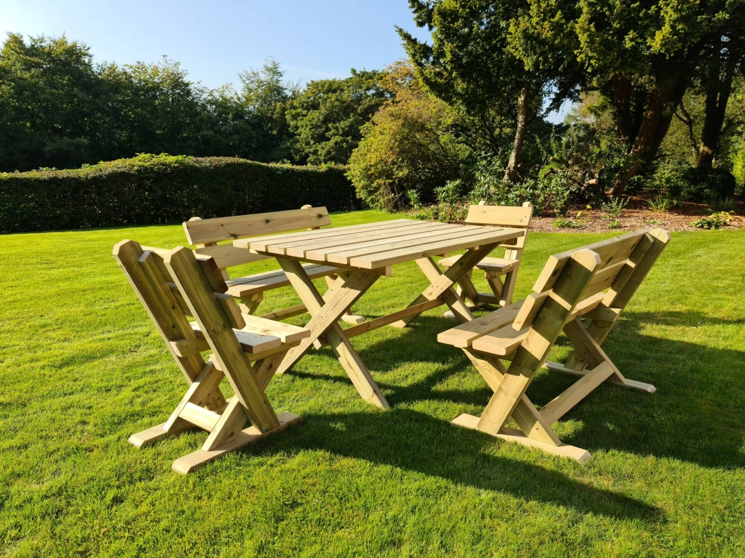Churnet Valley Ashcombe Table Set 6 Seater 1 Churnet Valley Ashcombe Table Set 6 Seater