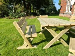 Churnet Valley Ashcombe Table Set 6 Seater 5 Churnet Valley Ashcombe Table Set 6 Seater -Garden Furniture 46841 2385