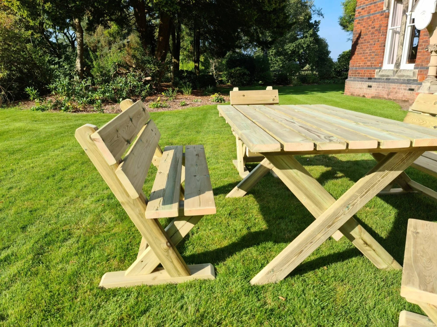 Churnet Valley Ashcombe Table Set 6 Seater 3 Churnet Valley Ashcombe Table Set 6 Seater - Image 3