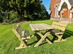 Churnet Valley Ashcombe Table Set 4 Seater -Garden Furniture 46842 2382