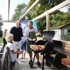 Landmann Vinson 200 Smoker Charcoal Barbecue - Black -Garden Furniture 51773 28802