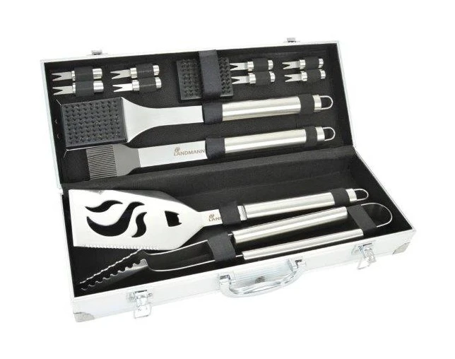 Landmann 13 Piece Stainless Steel Tool Set 1 Landmann 13 Piece Stainless Steel Tool Set