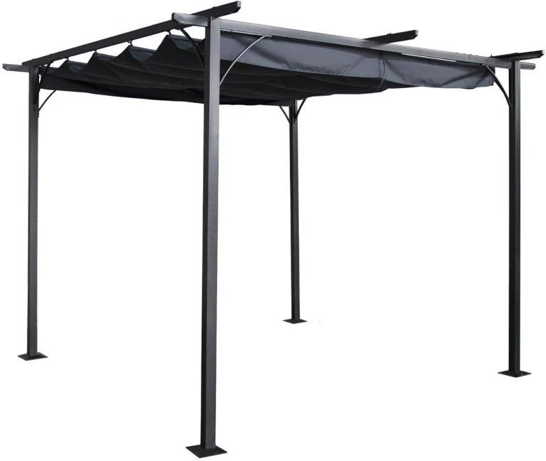 Royalcraft Prague Pergola 3.5m X 3.5m - Grey 1 Royalcraft Prague Pergola 3.5m X 3.5m - Grey
